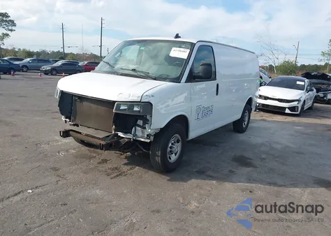2020 Chevrolet Express Cargo Rwd 2500 Regular Wheelbase Wt из США, поврежденный, VIN 1GCWGAFP4L1248122